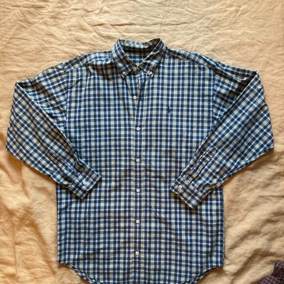Ralph Lauren Long Sleeve Plaid Button Down Men's Size Small Classic Fit Polo - Picture 4 of 8